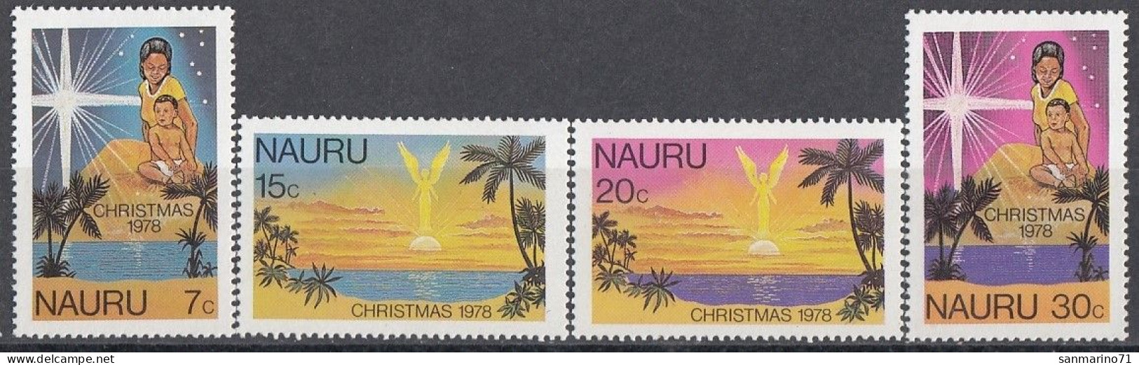 NAURU 181-184,unused (**) Christmas 1978 - Nauru