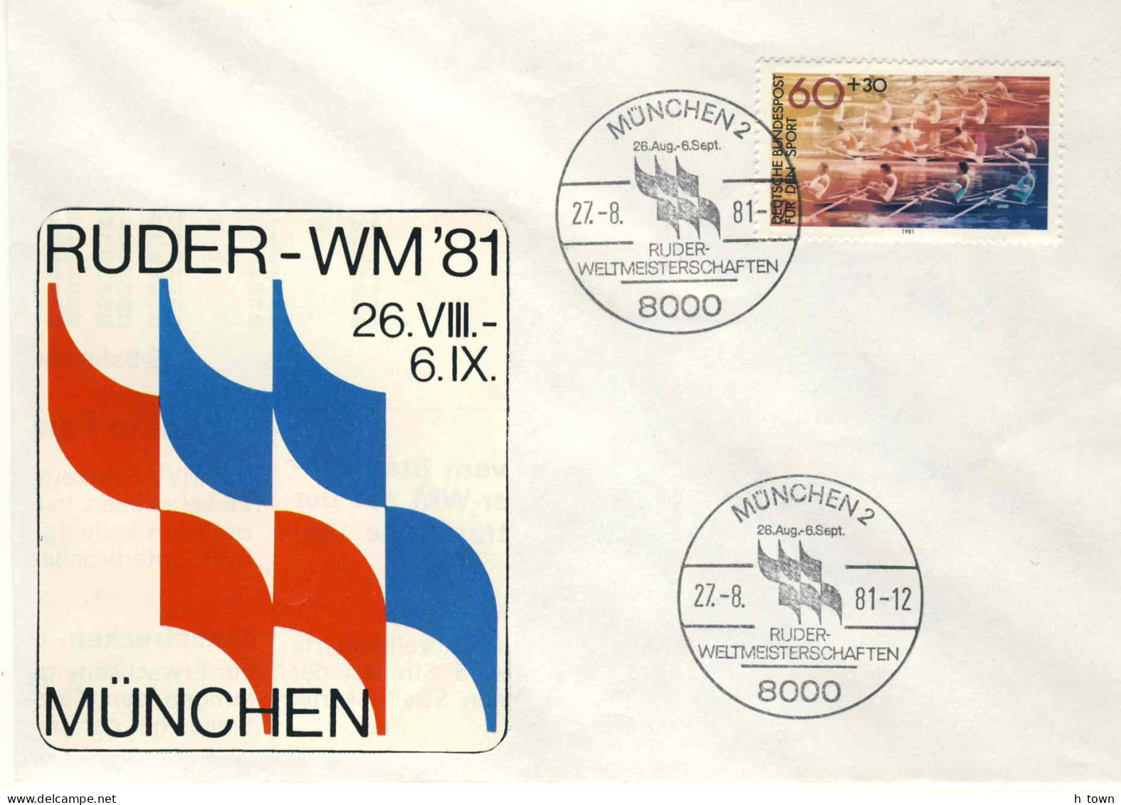 954  Championnats Du Monde D'aviron 1981 - World Rowing Championships At Oberschleissheim Regatta Course (Munich) - Rudersport