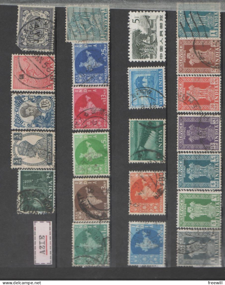 Inde India Timbres Divers - Various Stamps -Verschillende Postzegels - Gebruikt