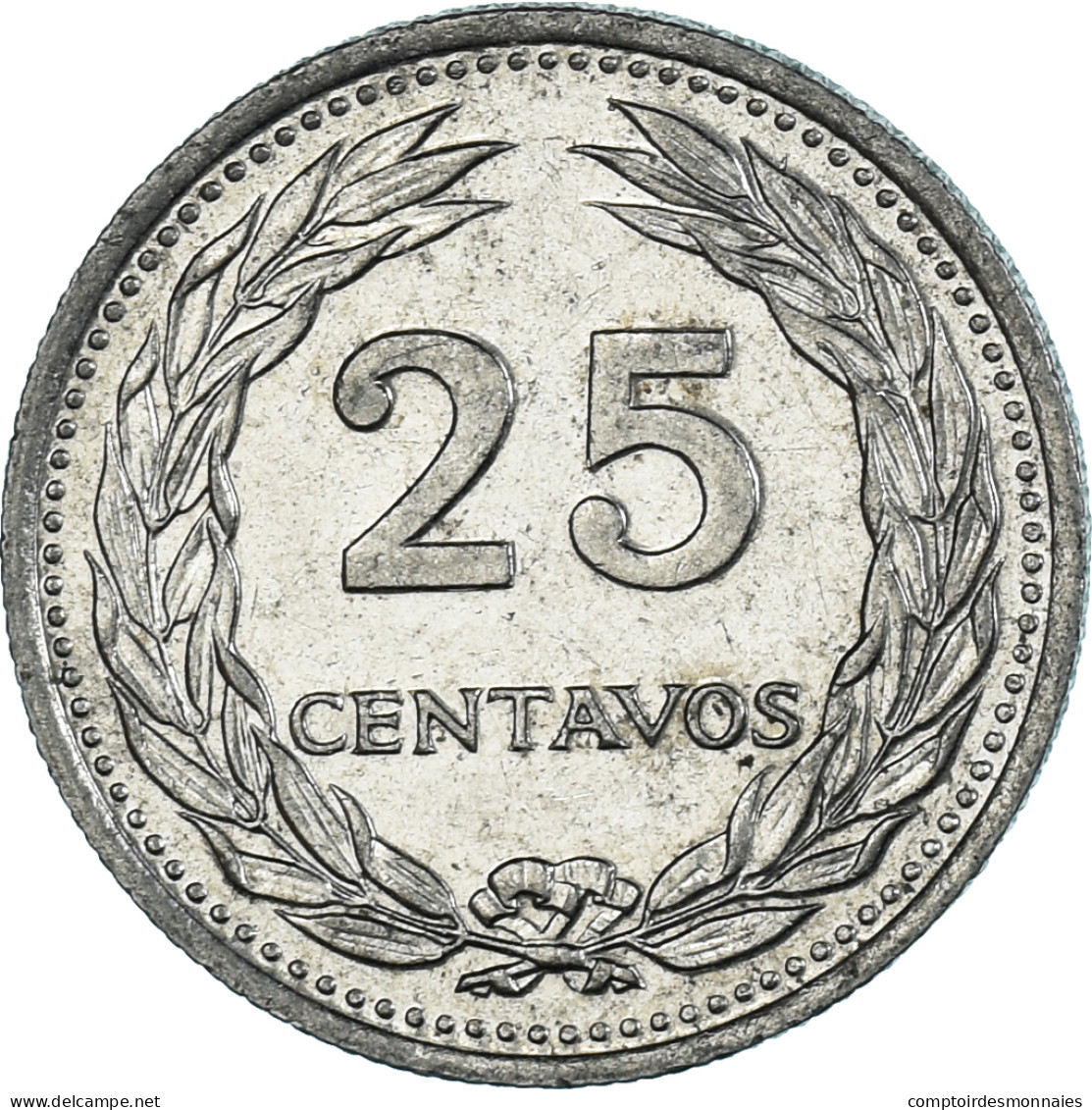 Monnaie, Salvador, 25 Centavos, 1977 - El Salvador