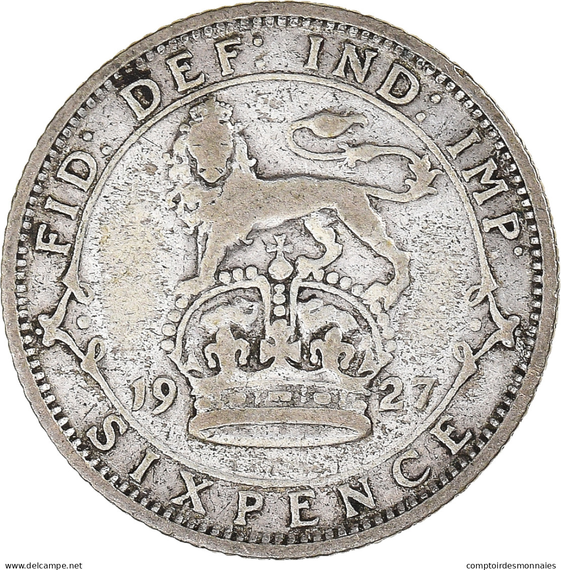 Monnaie, Grande-Bretagne, 6 Pence, 1927 - H. 6 Pence