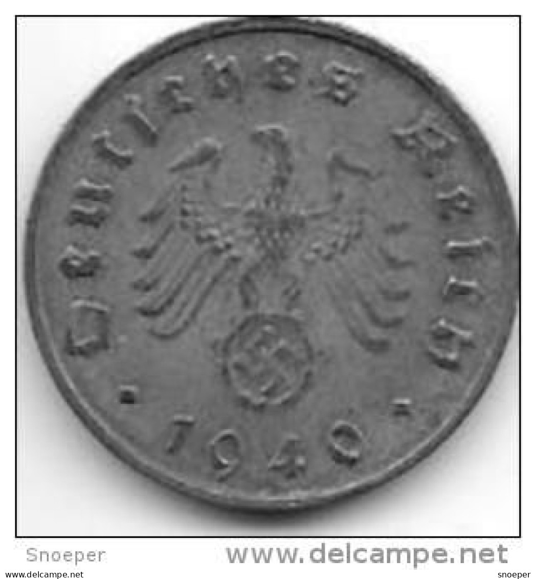 Third Reich 10 Pfennig 1940  A  Km 101   Xf+ - 10 Reichspfennig