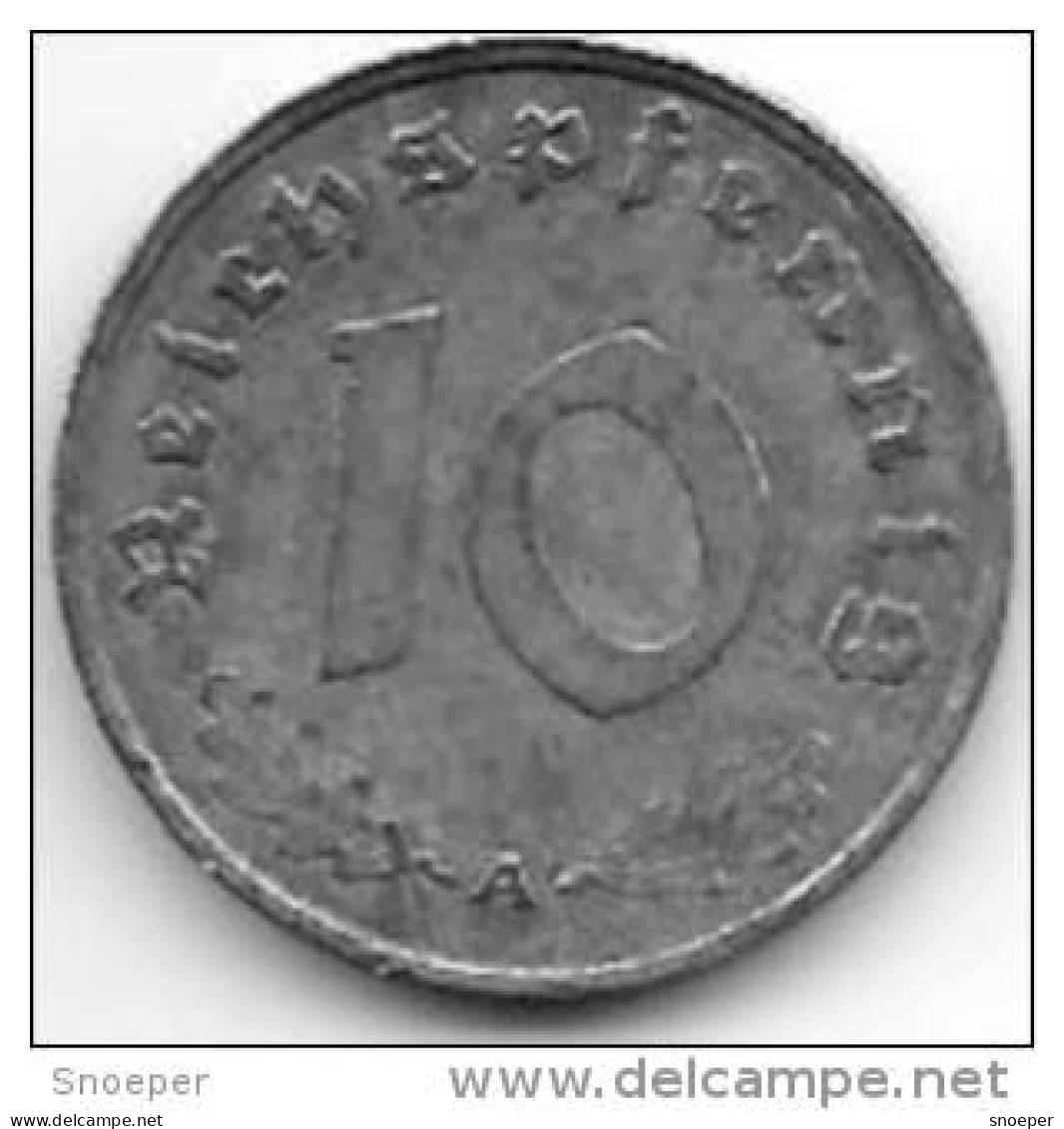 Third Reich 10 Pfennig 1940  A  Km 101   Xf+ - 10 Reichspfennig