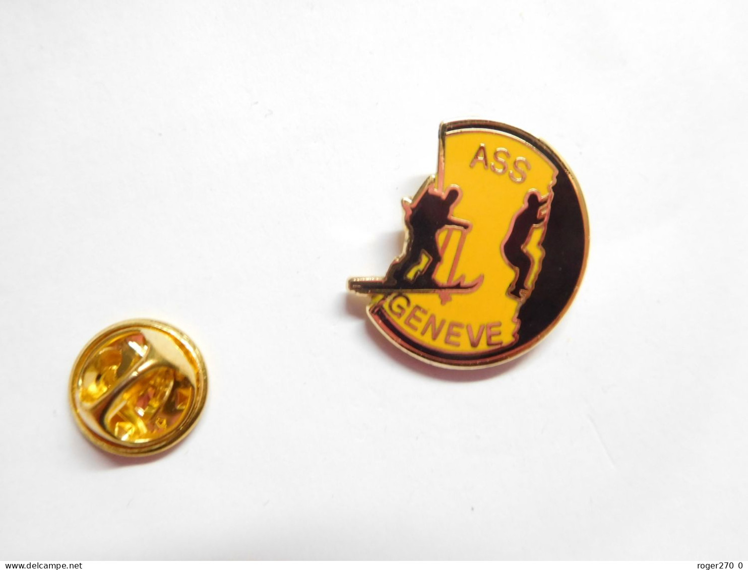 Superbe Pin's En EGF , Alpinisme , ASS Genève , Ski , Varappe , Suisse - Alpinism, Mountaineering