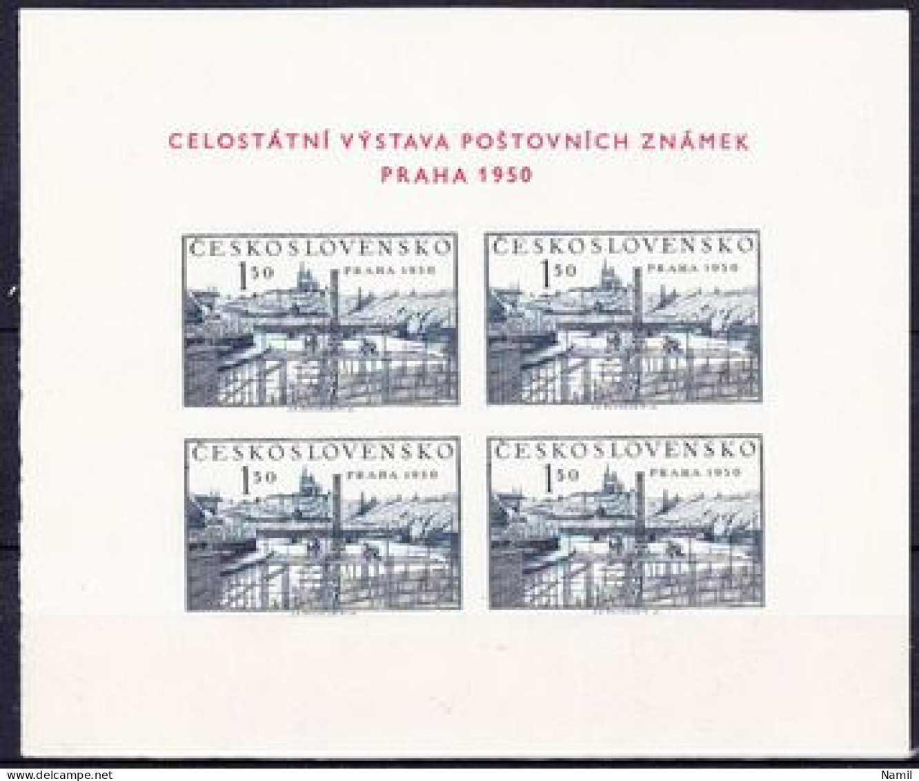 ** Tchécoslovaquie 1950 Mi 605-642+Bl.12 (Yv 523-555+BF 14-15), (MNH)** - Années Complètes