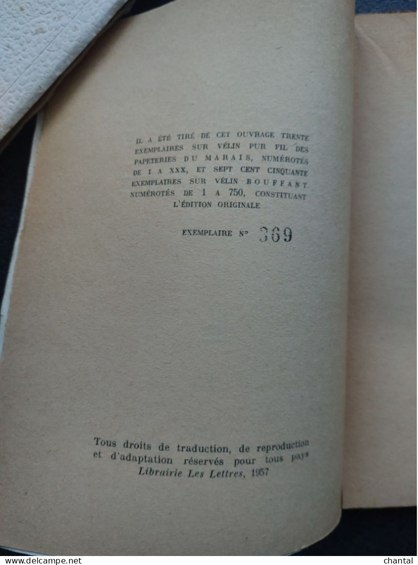 Patience D'Orphée -  Hélène Du Bois - 1957 (n°369 Sur 750) - Auteurs Français