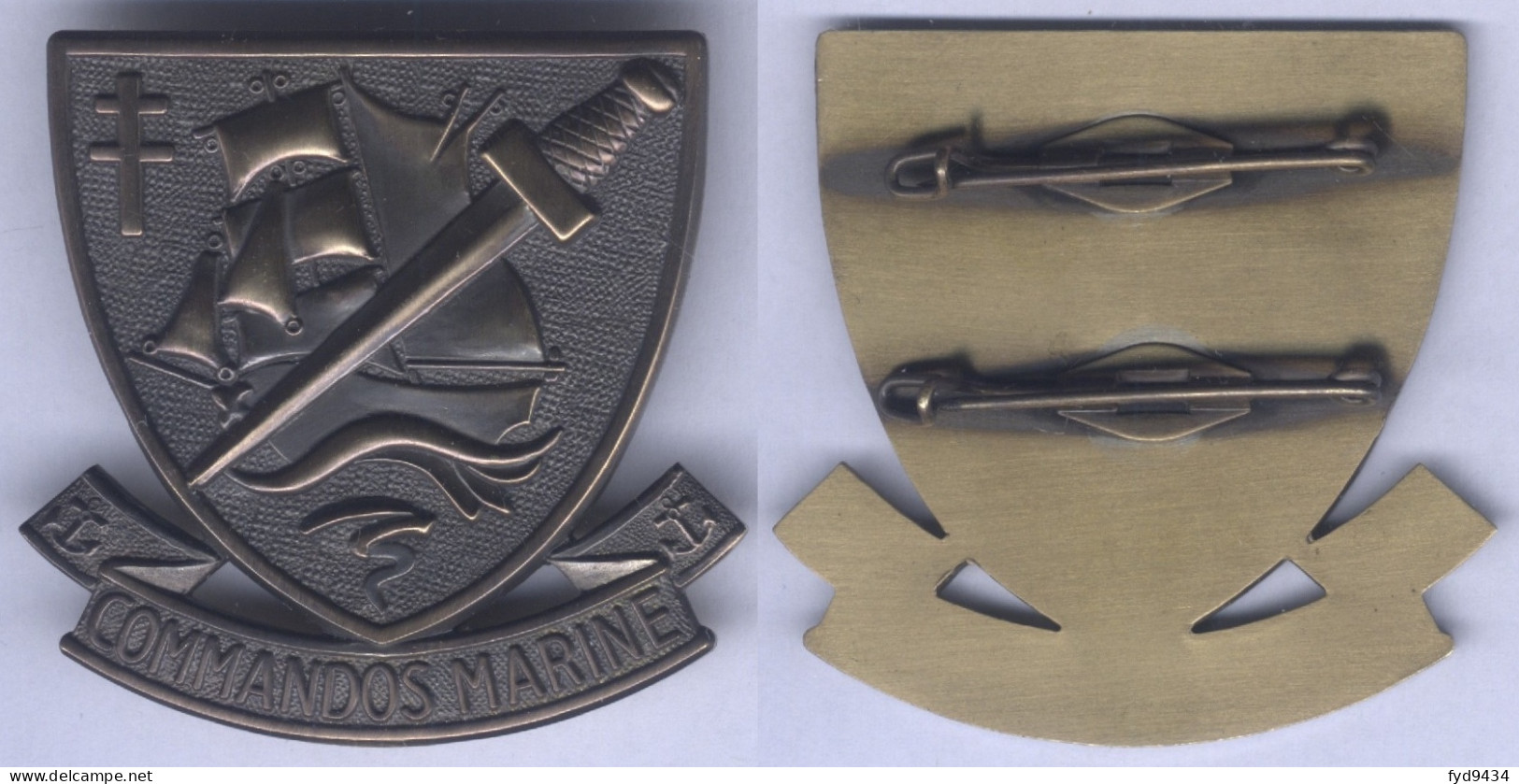 Insigne De Béret Des Commandos Marine - Marine