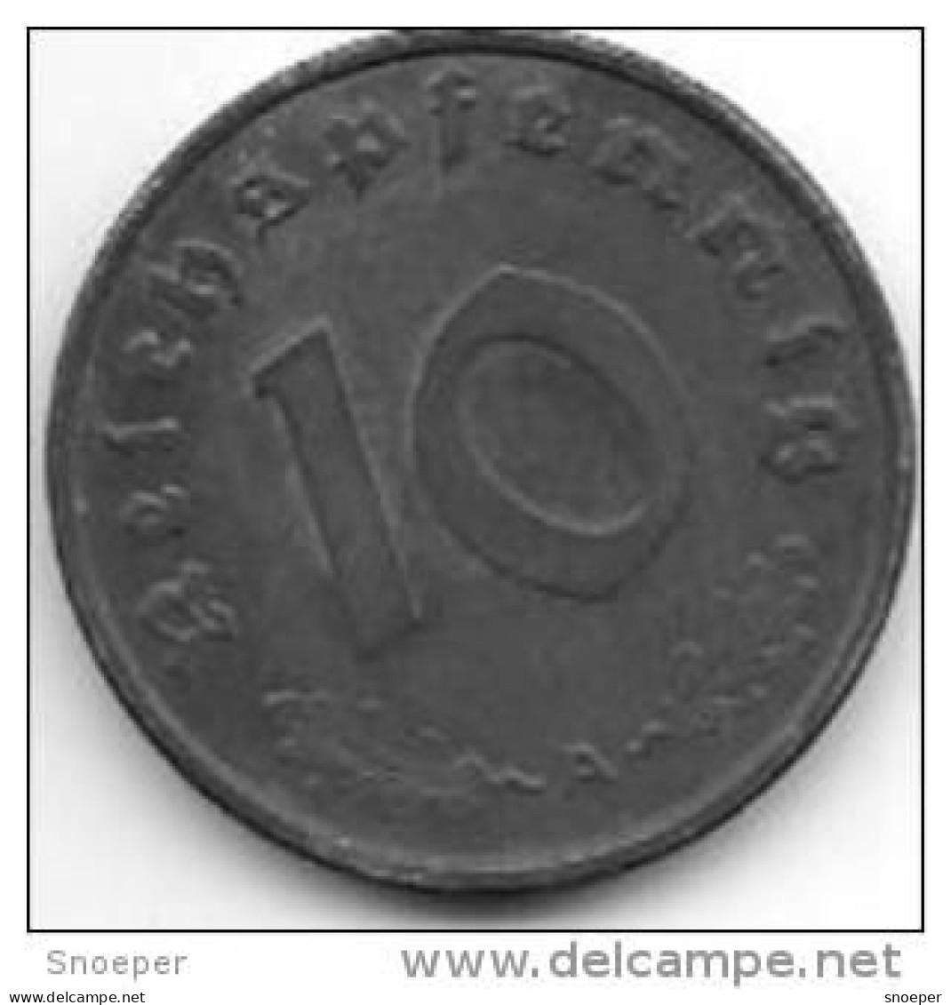 Third Reich 10 Pfennig 1942  A  Km 101   Xf+ - 10 Reichspfennig