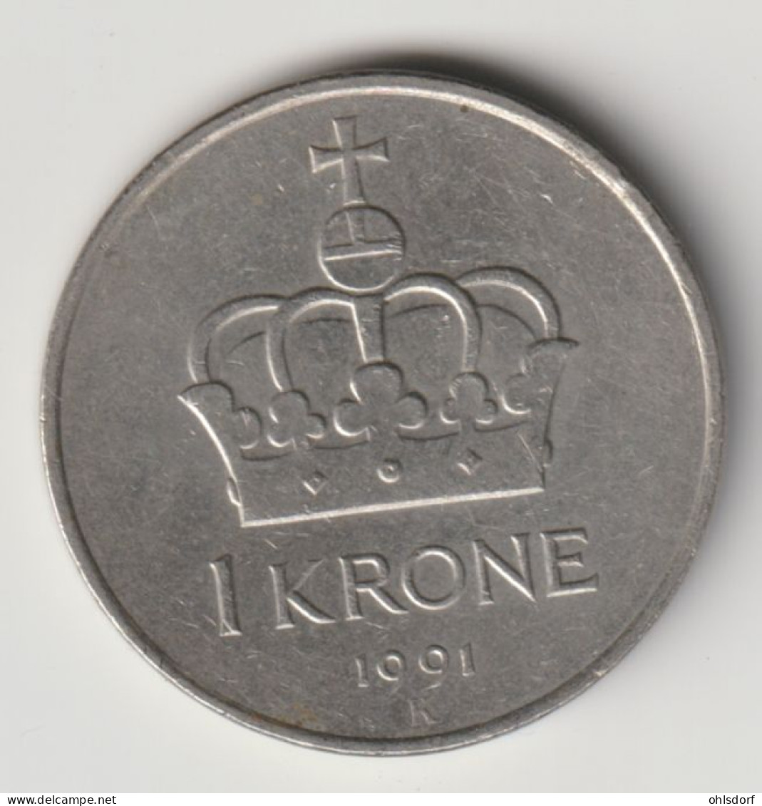 NORGE 1991: 1 Krone, KM 419 - Noruega