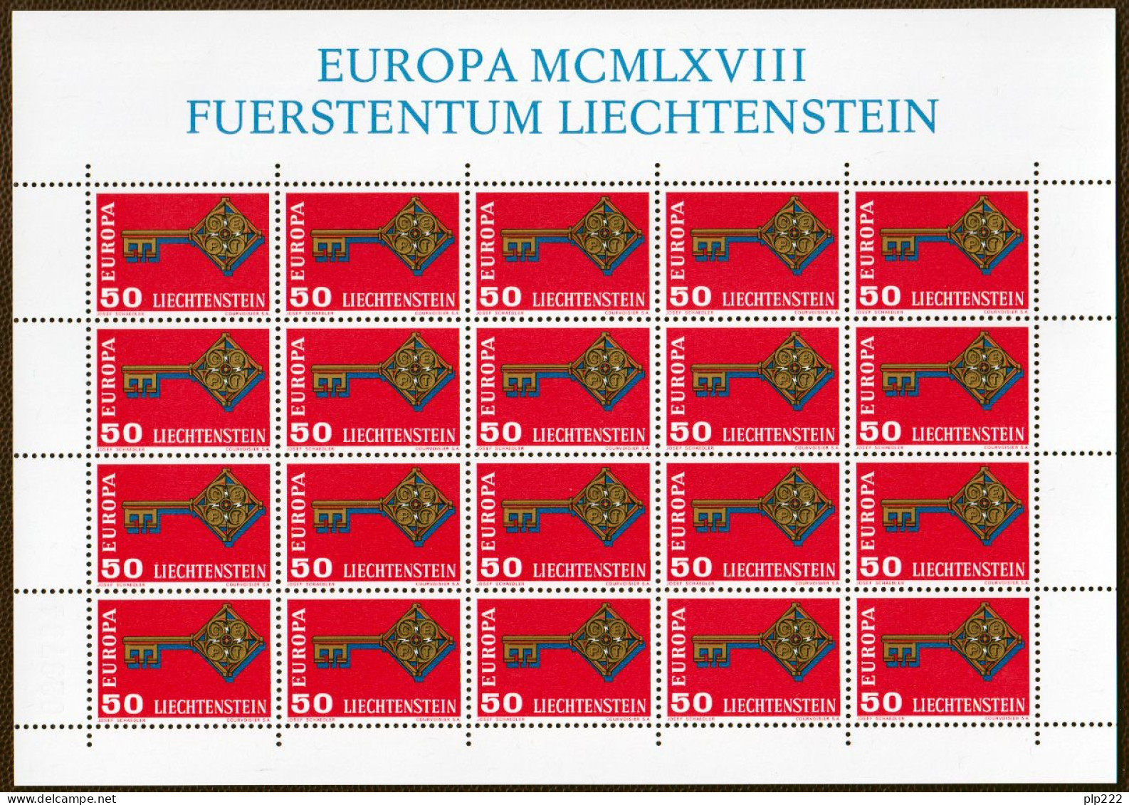 Europa CEPT 1968 Annata Completa + Foglietto / Complete Year Set + S/S **/MNH VF - Full Years