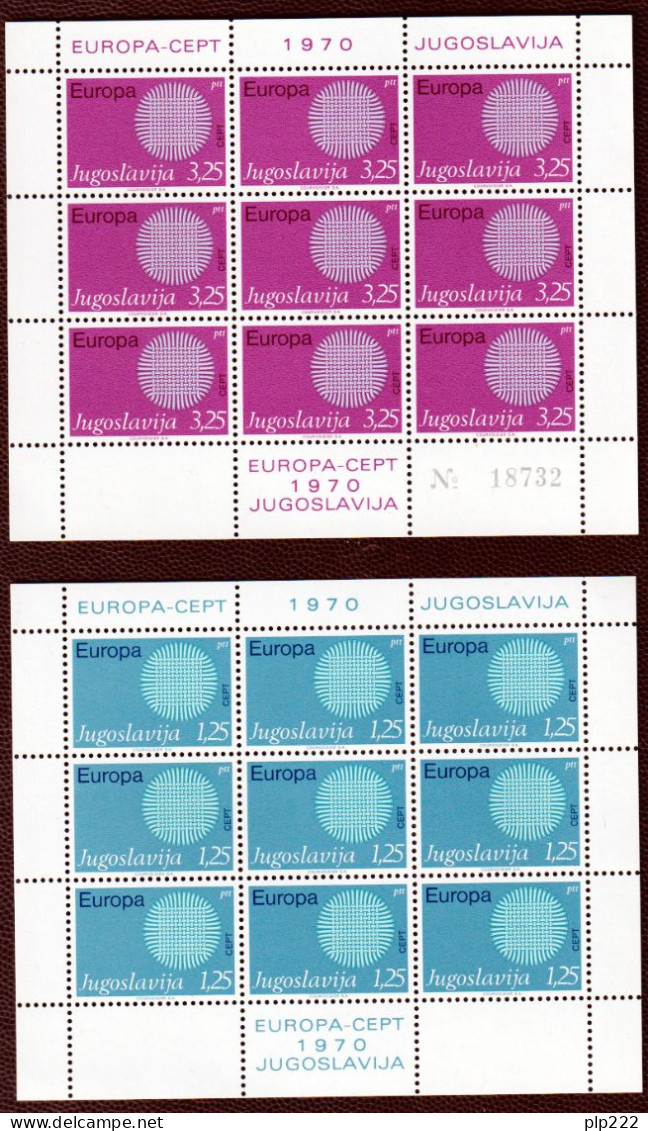 Europa CEPT 1970 Annata Completa + Foglietti / Complete Year Set + S/S **/MNH VF - Années Complètes