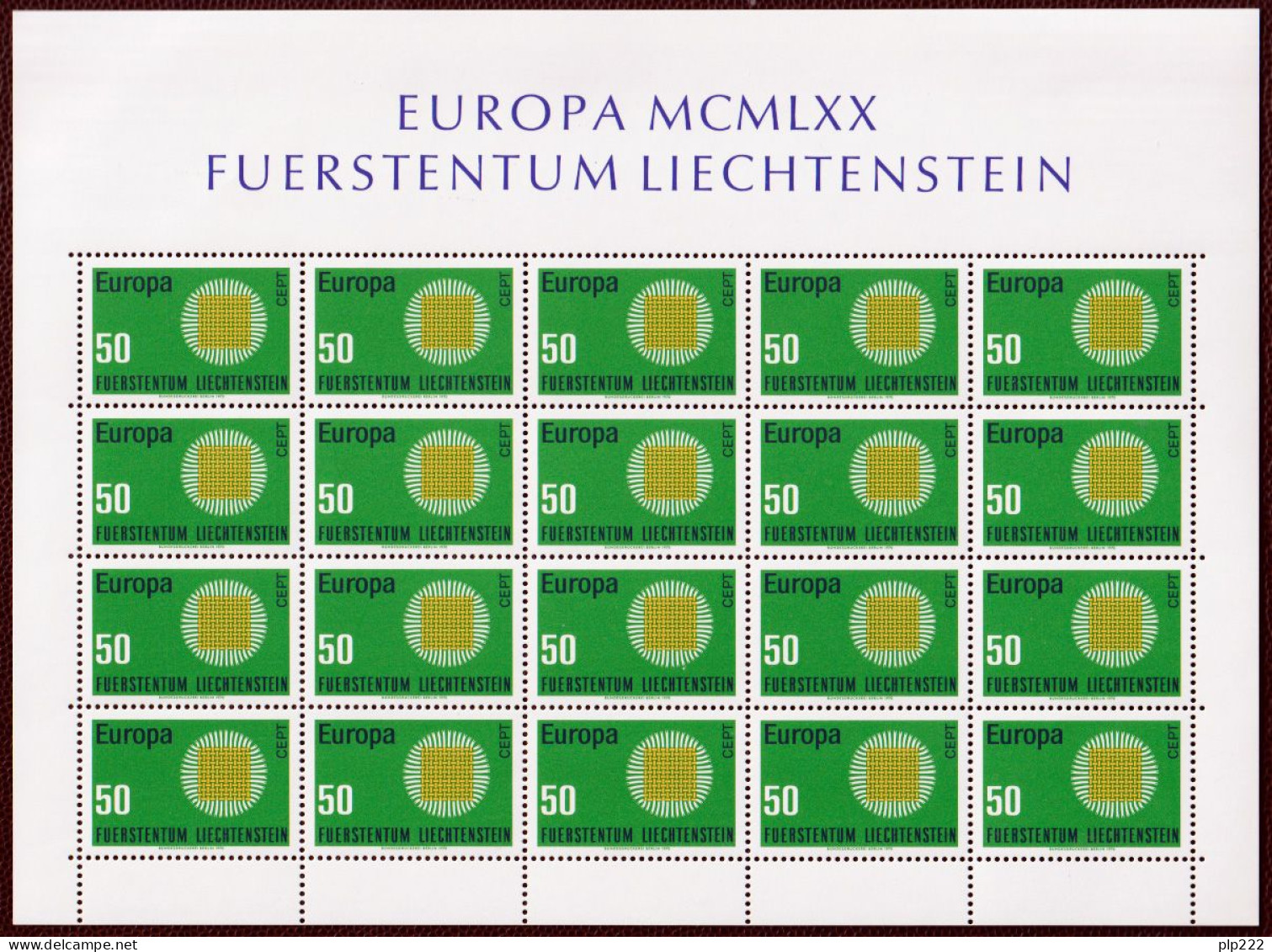 Europa CEPT 1970 Annata Completa + Foglietti / Complete Year Set + S/S **/MNH VF - Full Years