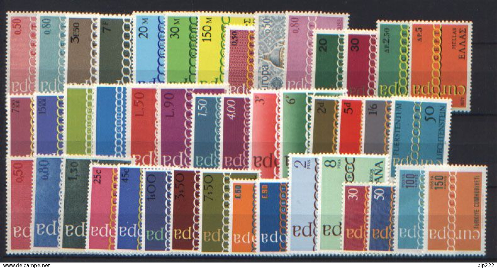 Europa CEPT 1971 Annata Completa + Foglietti / Complete Year Set + S/S **/MNH VF - Komplette Jahrgänge
