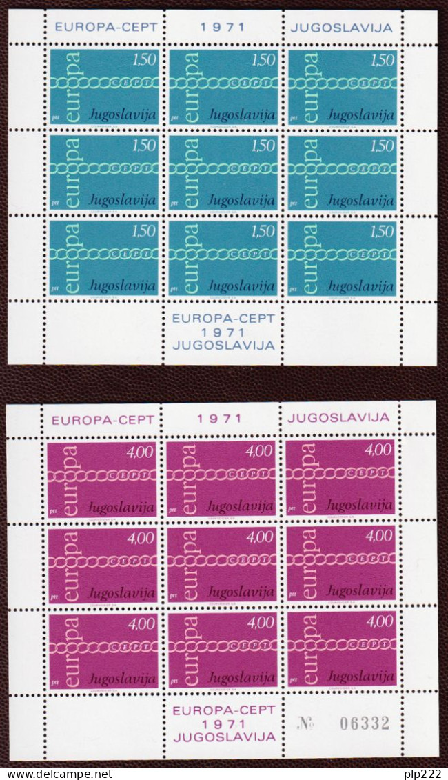 Europa CEPT 1971 Annata Completa + Foglietti / Complete Year Set + S/S **/MNH VF - Komplette Jahrgänge