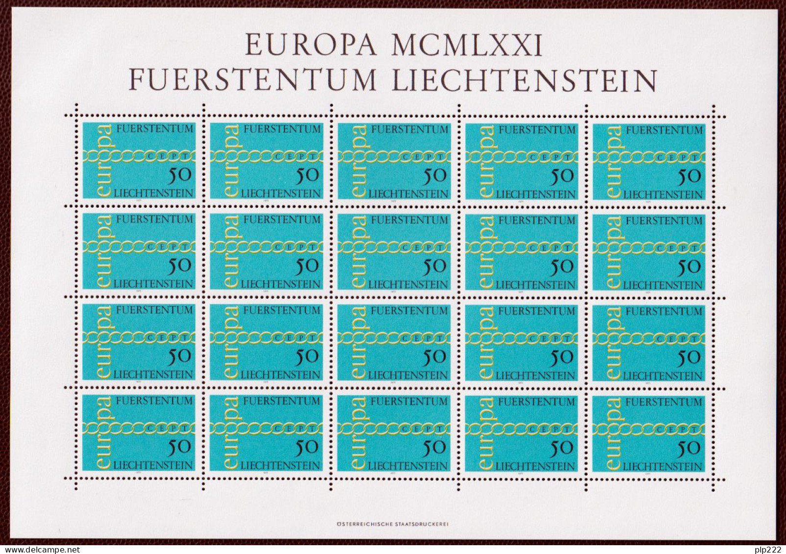 Europa CEPT 1971 Annata Completa + Foglietti / Complete Year Set + S/S **/MNH VF - Full Years