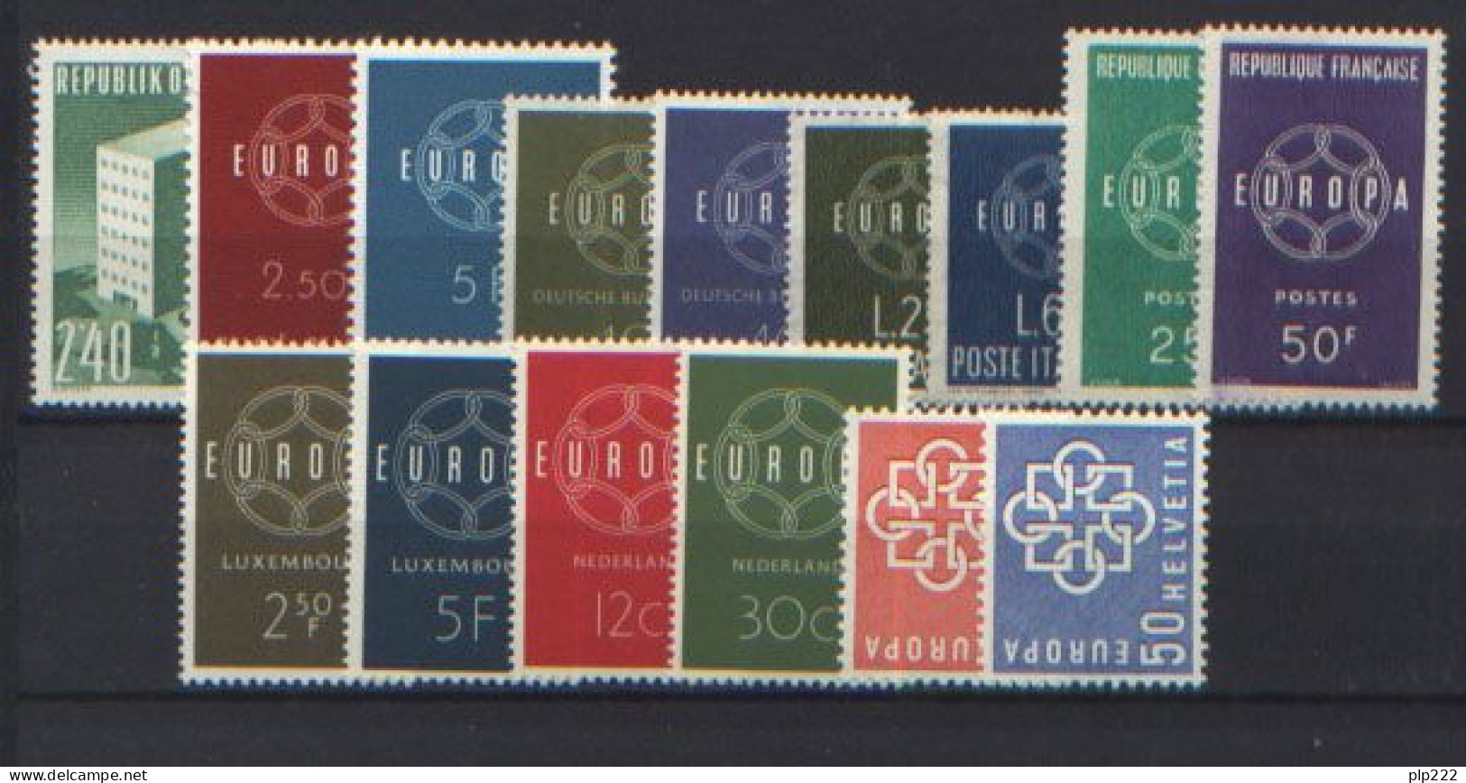 Europa CEPT 1959 Annata Completa / Complete Year Set **/MNH VF - Full Years