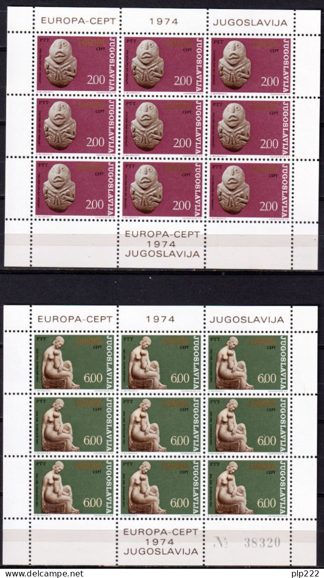 Europa CEPT 1974 Annata Completa + Foglietti / Complete Year Set + S/S **/MNH VF - Années Complètes