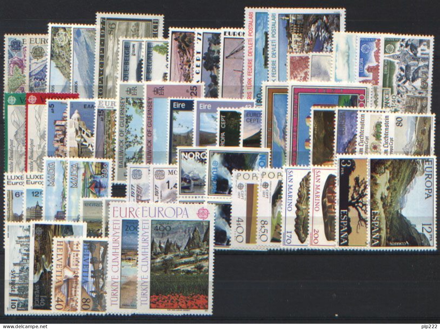 Europa CEPT 1977 Annata Completa + Foglietti / Complete Year Set + S/S **/MNH VF - Full Years