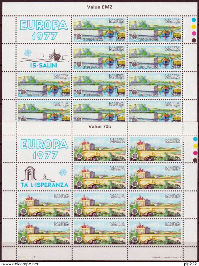 Europa CEPT 1977 Annata Completa + Foglietti / Complete Year Set + S/S **/MNH VF - Full Years