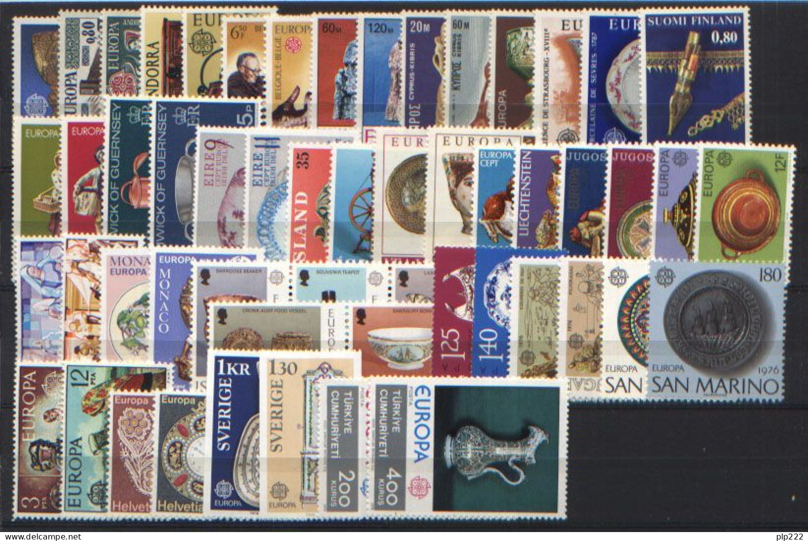 Europa CEPT 1976 Annata Completa + Foglietti / Complete Year Set + S/S **/MNH VF - Volledig Jaar