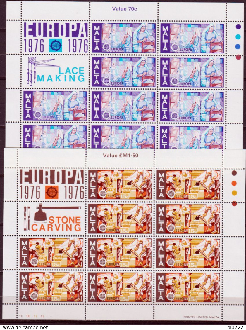 Europa CEPT 1976 Annata Completa + Foglietti / Complete Year Set + S/S **/MNH VF - Komplette Jahrgänge