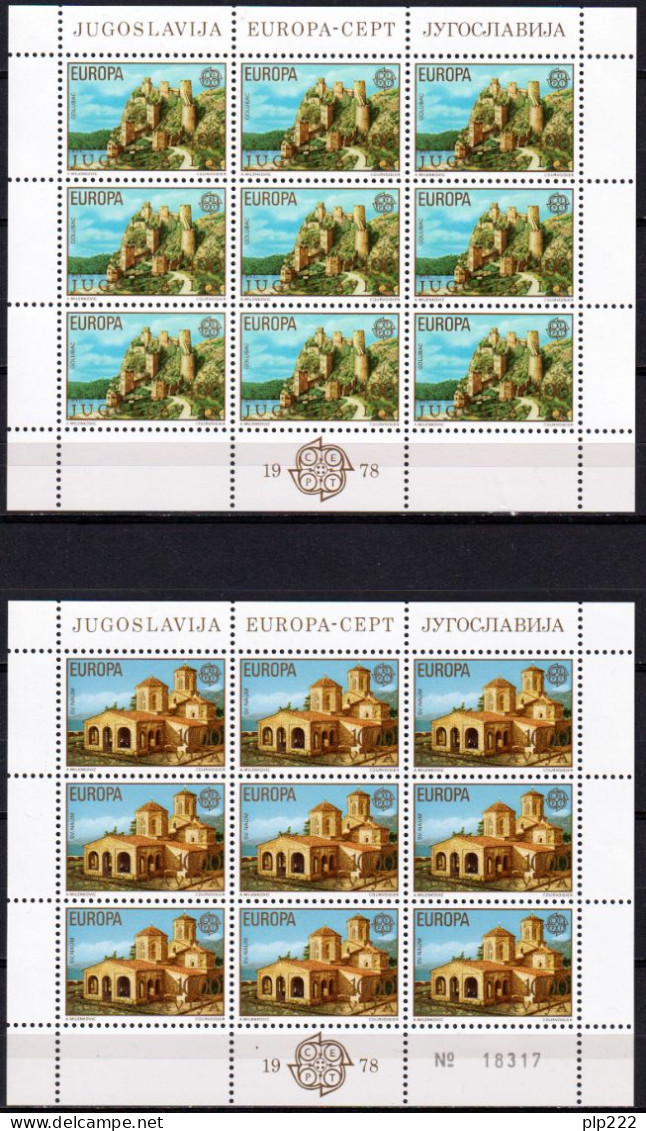 Europa CEPT 1978 Annata Completa + Foglietti / Complete Year Set + S/S **/MNH VF - Komplette Jahrgänge