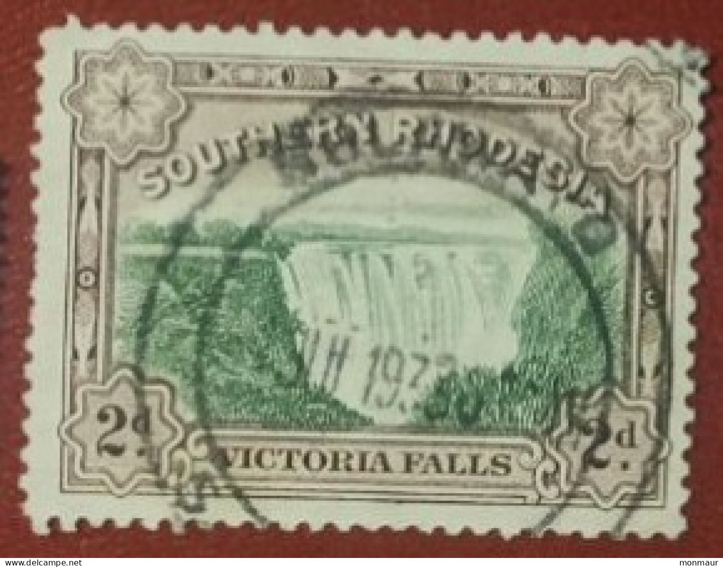 SOUTHERN RHODESIA   1935-41  VICTORIA FALLS 2 D - Southern Rhodesia (...-1964)