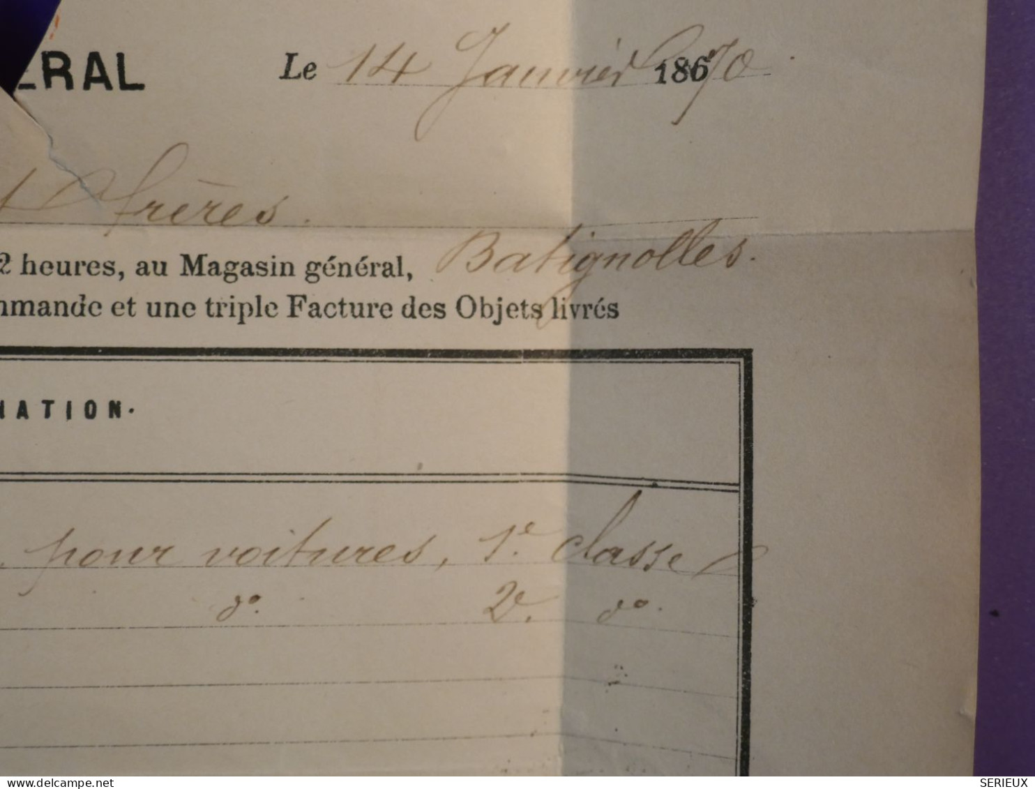 BZ0  FRANCE  BELLE LETTRE  1870   ETOILE DE PARIS N° 18 SUR  NAPOLEON N° 28  +AFF. INTERESSANT+ + - 1849-1876: Klassieke Periode