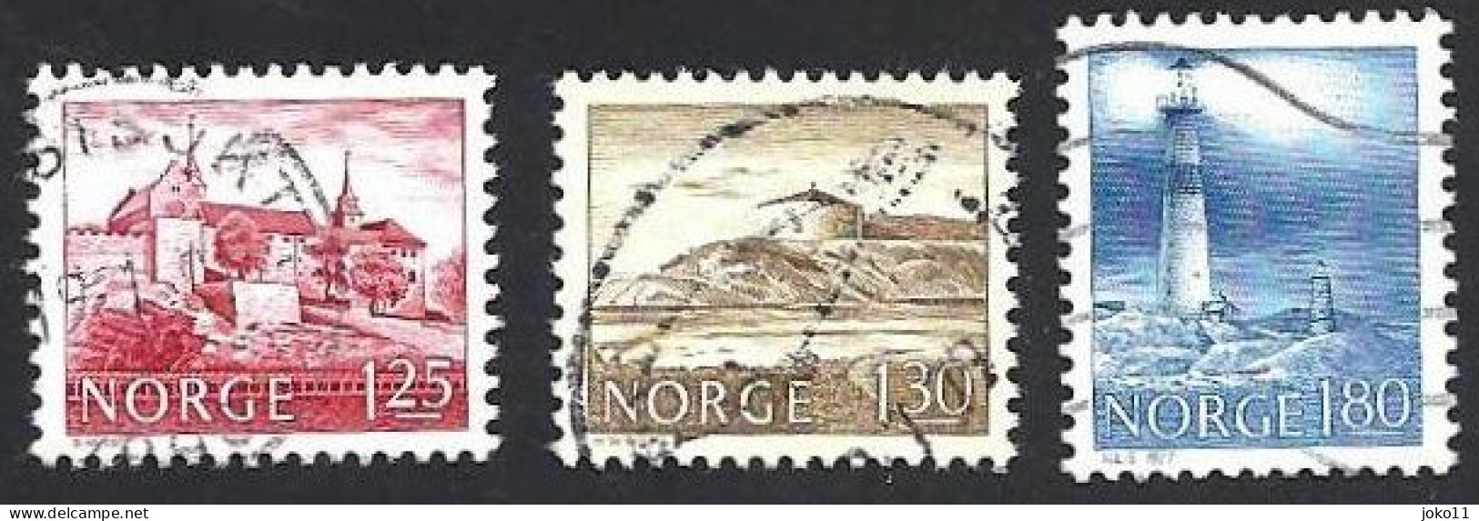 Norwegen, 1977, Mi.-Nr. 739-741, Gestempelt - Usados