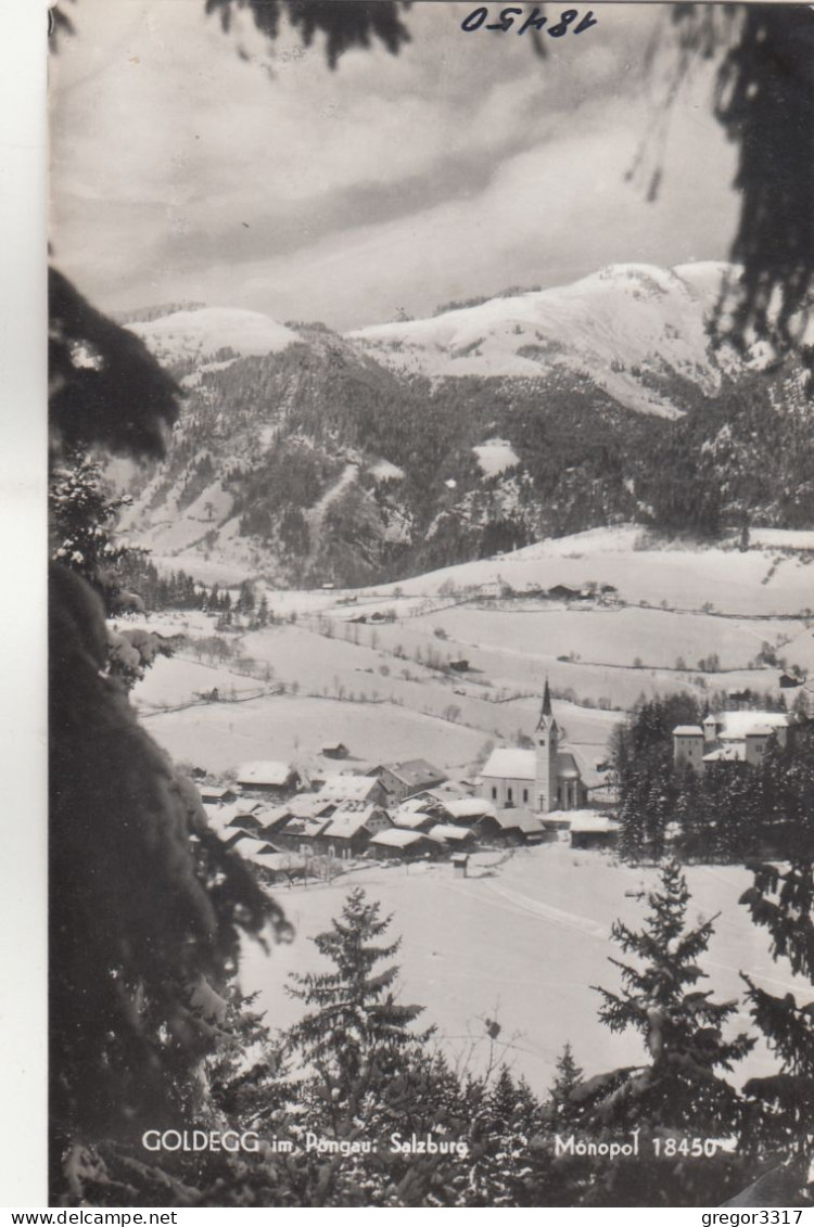 E978) GOLDEGG Im PONGAU - Salzburg - Alte Verschneite Ansicht - Goldegg