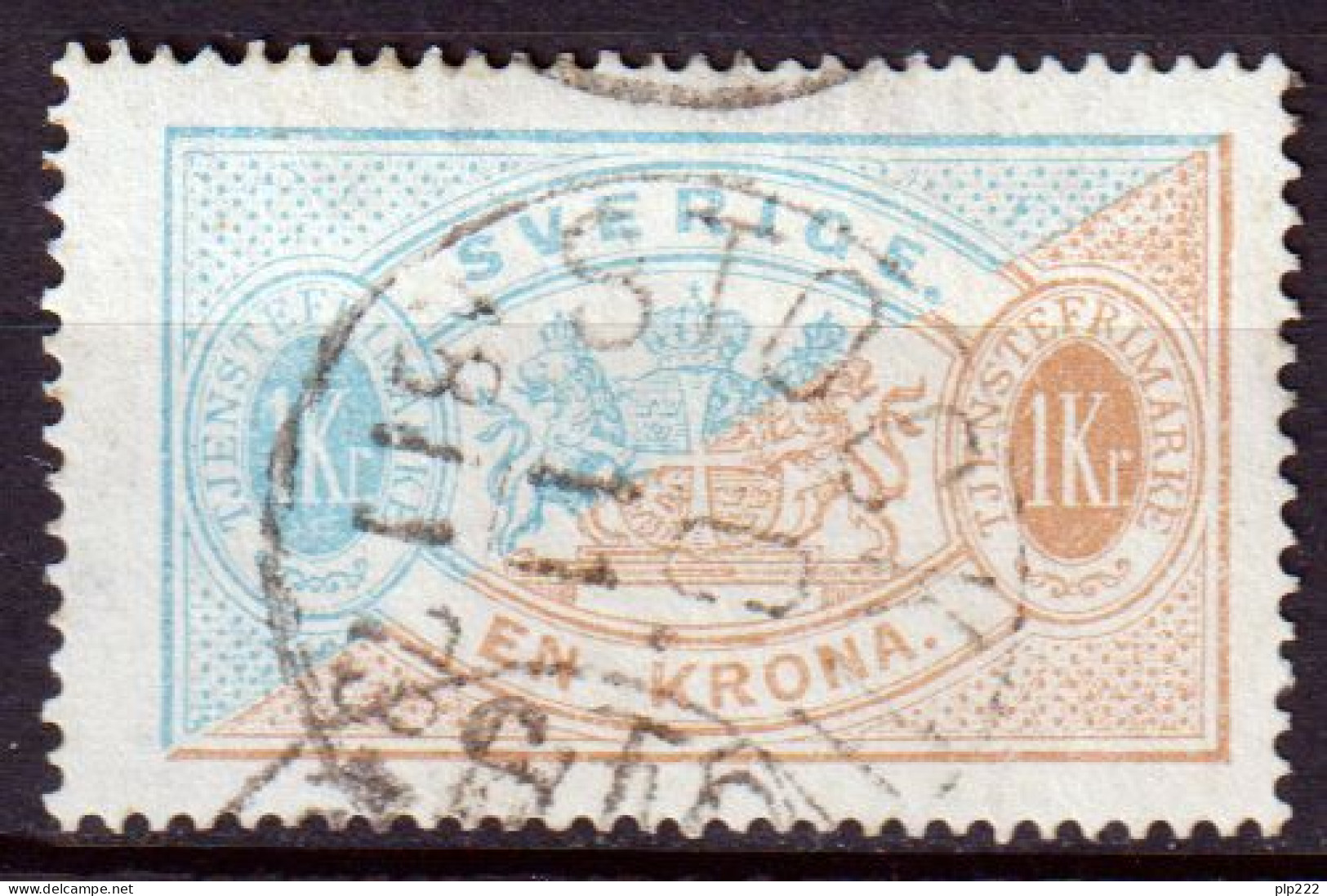 Svezia 1874 Servizio Unif. 11B Dent/perf 14 O/Used VF/F - Service