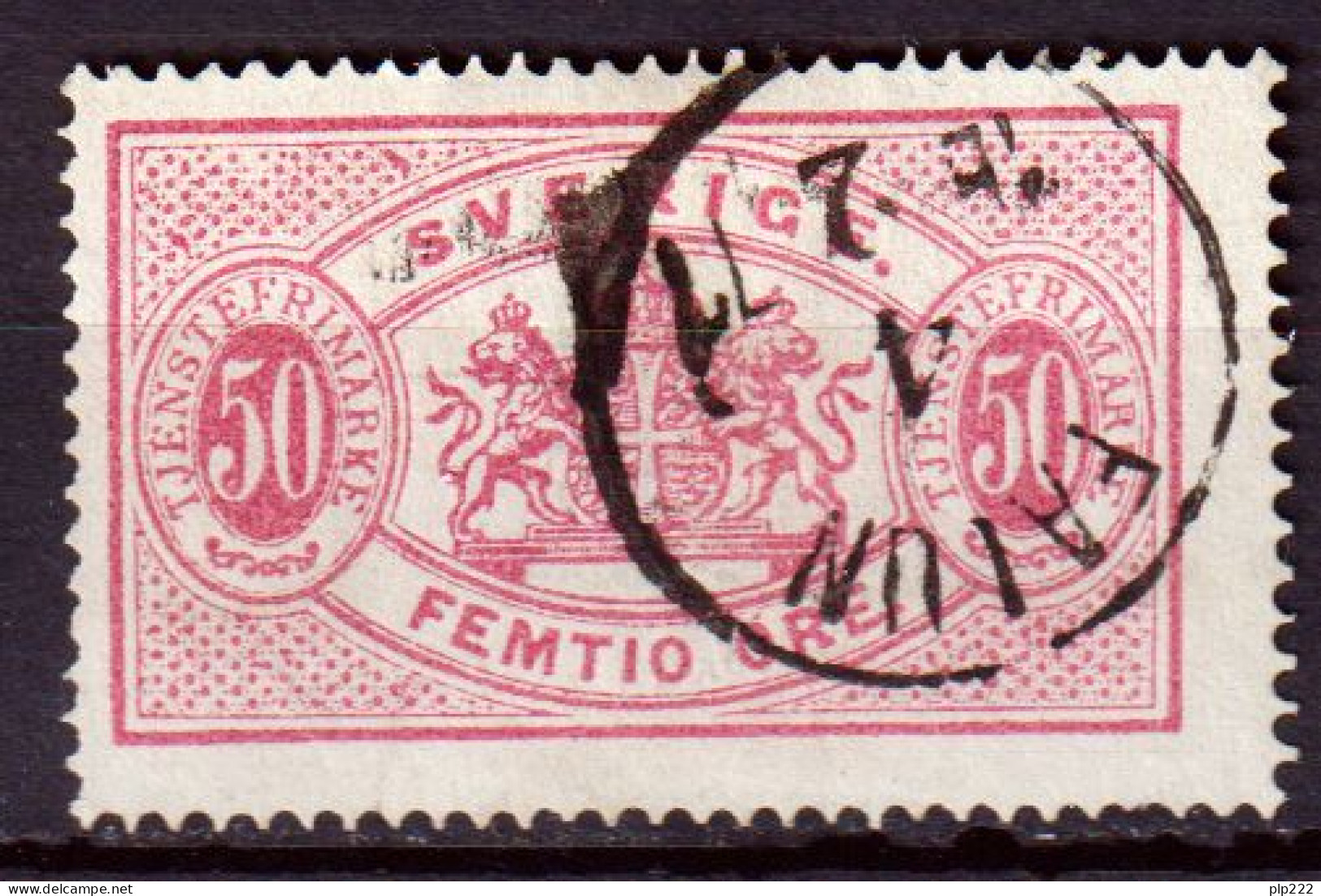 Svezia 1874 Servizio Unif. 10B Dent/perf 14 O/Used VF/F - Dienstzegels