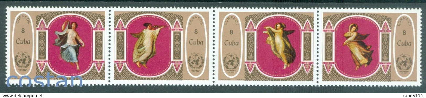 1973 WMO/OMI,World Meteorological Org. ,the 4 Seasons,CUBA,1898,MNH - Climat & Météorologie