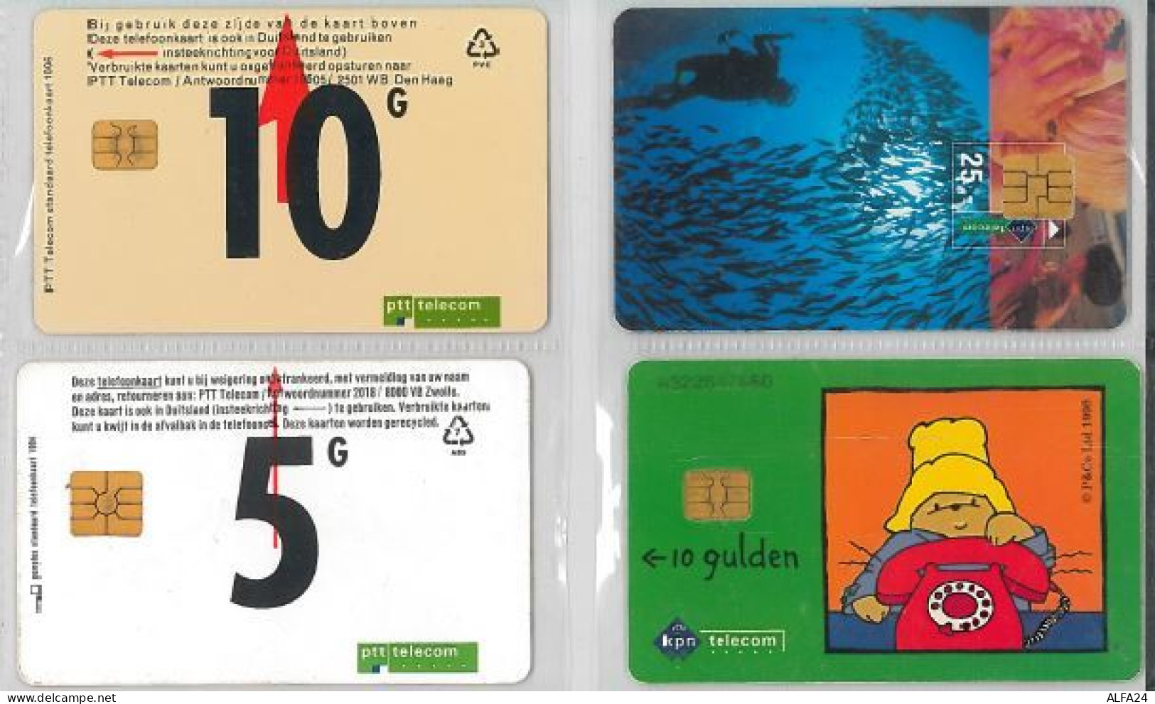 LOT 4 PHONE CARDS PAESI BASSI (ES126 - Altri & Non Classificati