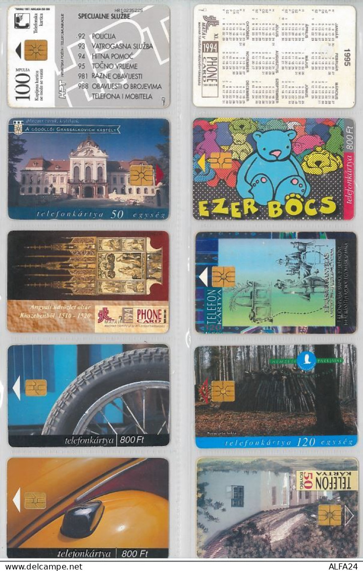 LOT 10 PHONE CARDS UNGHERIA (ES101 - Hongrie