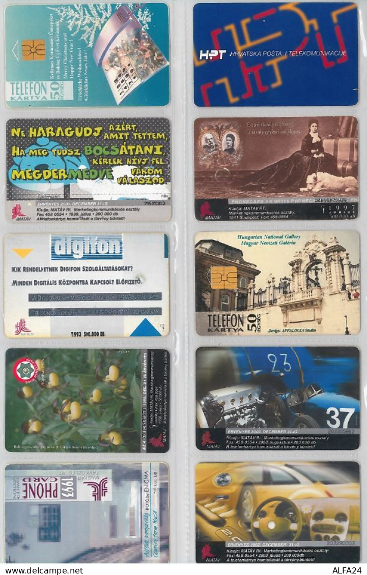 LOT 10 PHONE CARDS UNGHERIA (ES101 - Hungary