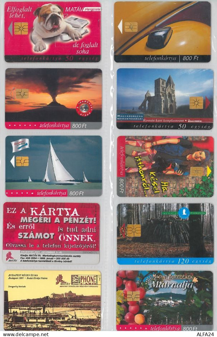 LOT 10 PHONE CARDS UNGHERIA (ES102 - Hongrie