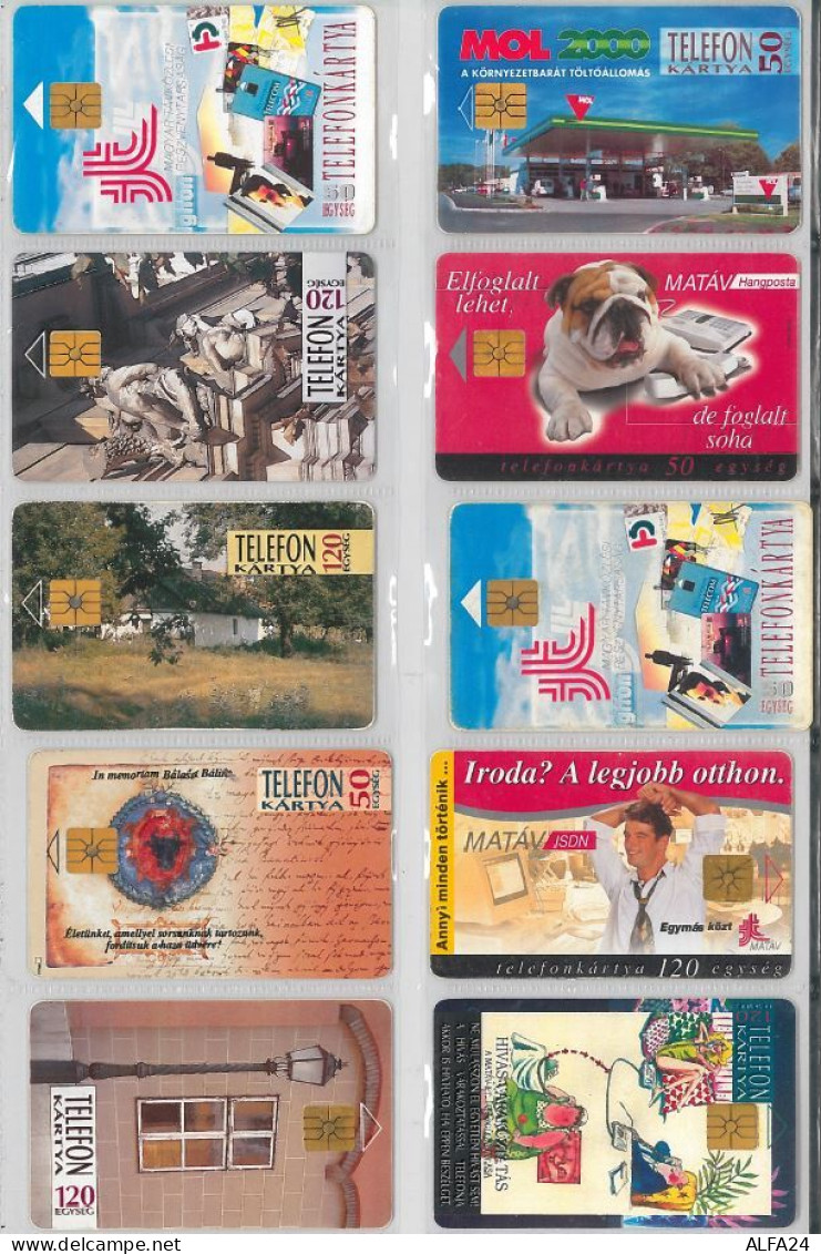 LOT 10 PHONE CARDS UNGHERIA (ES99 - Hongrie