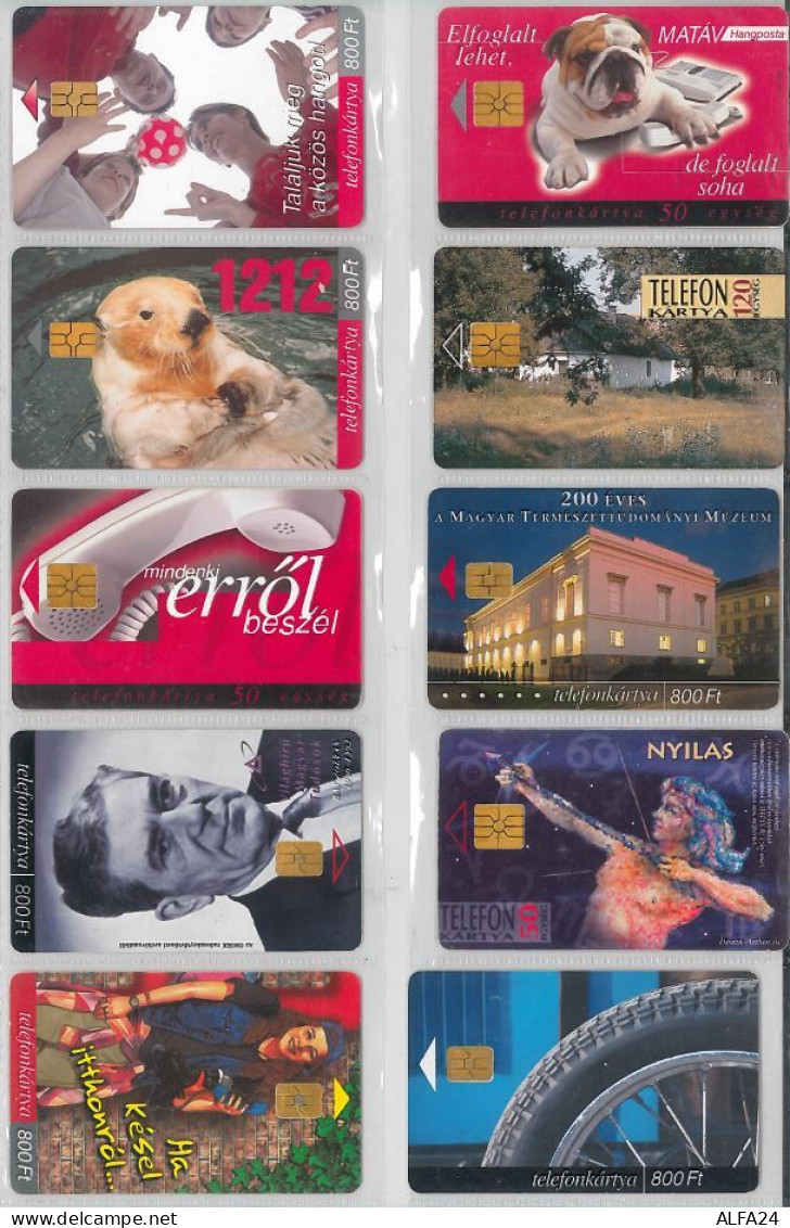 LOT 10 PHONE CARDS UNGHERIA (ES100 - Hungary