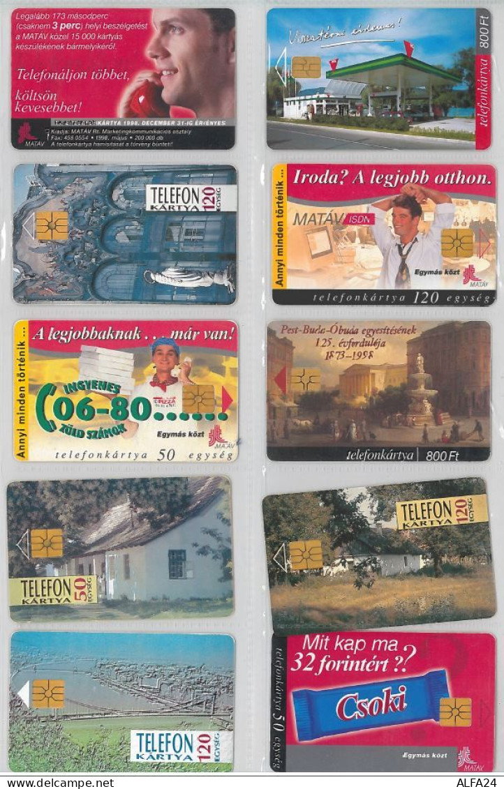 LOT 10 PHONE CARDS UNGHERIA (ES97 - Ungarn