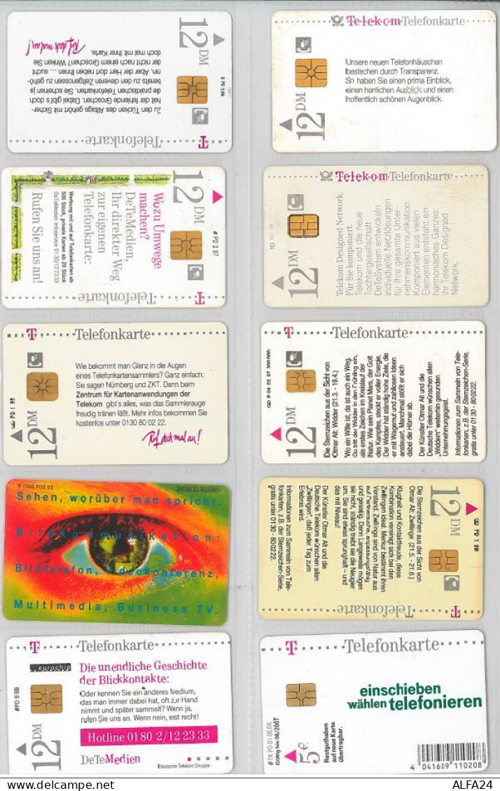 LOT 10 PHONE CARDS GERMANIA (ES103 - Sonstige & Ohne Zuordnung
