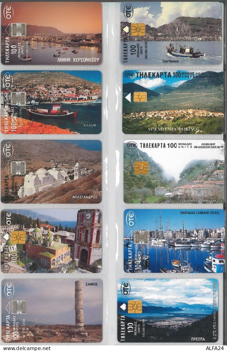 LOT 10 PHONE CARDS GRECIA (ES90 - Griechenland