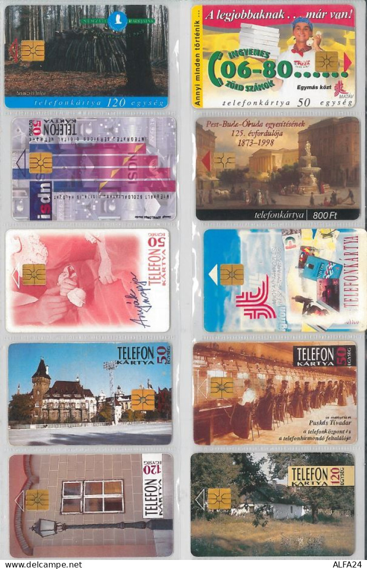 LOT 10 PHONE CARDS UNGHERIA (ES98 - Hungría