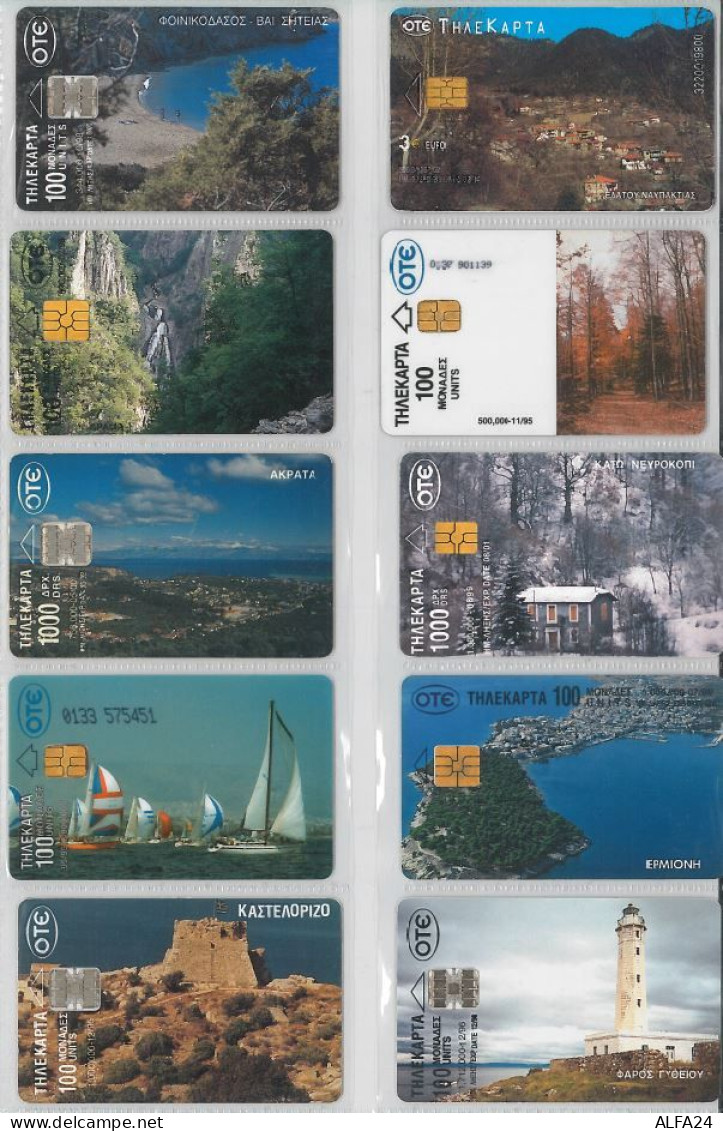 LOT 10 PHONE CARDS GRECIA (ES87 - Griechenland