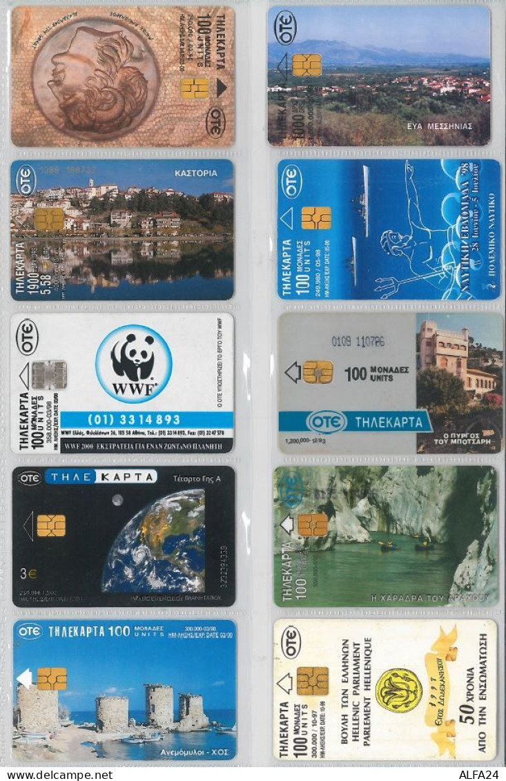 LOT 10 PHONE CARDS GRECIA (ES86 - Griechenland