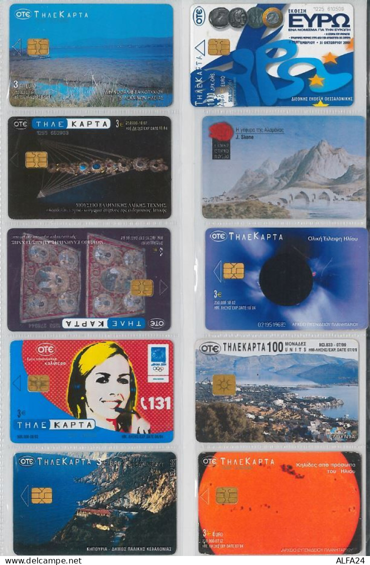 LOT 10 PHONE CARDS GRECIA (ES82 - Griechenland