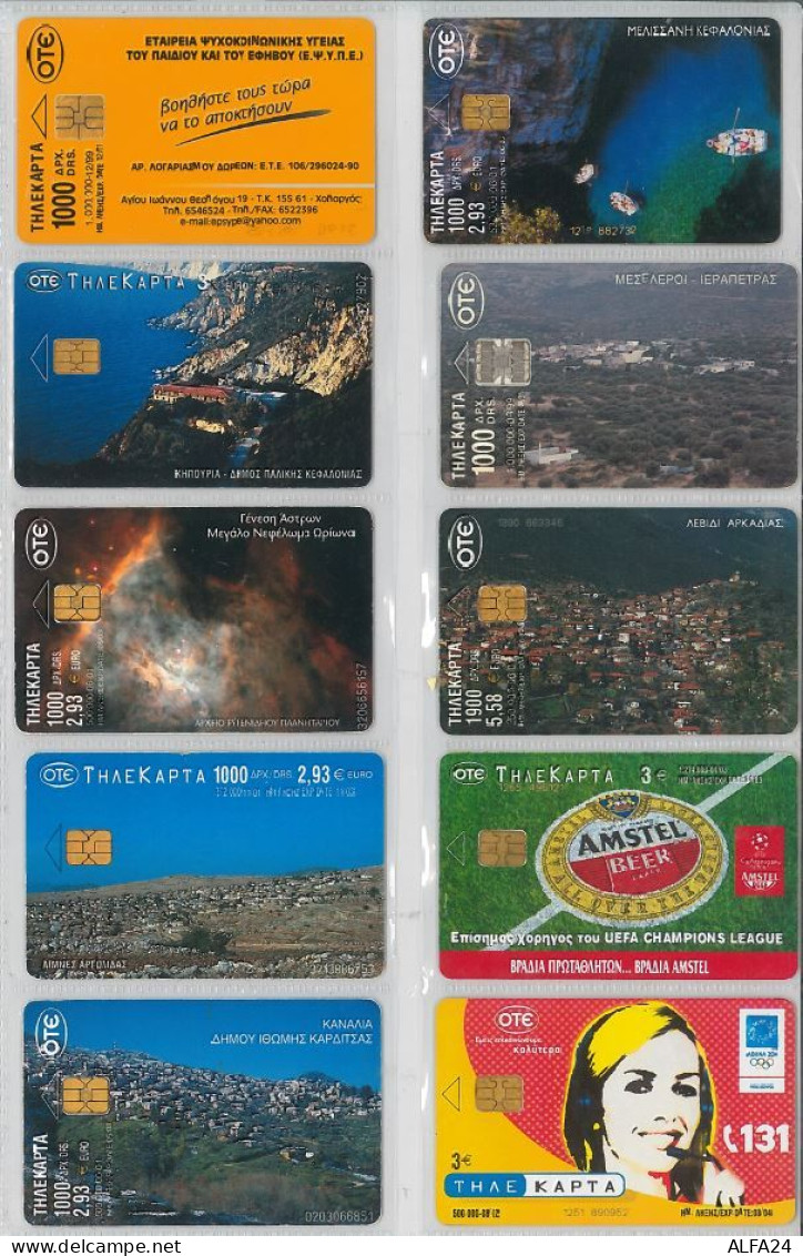 LOT 10 PHONE CARDS GRECIA (ES78 - Griechenland
