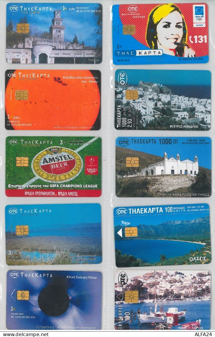 LOT 10 PHONE CARDS GRECIA (ES83 - Griechenland