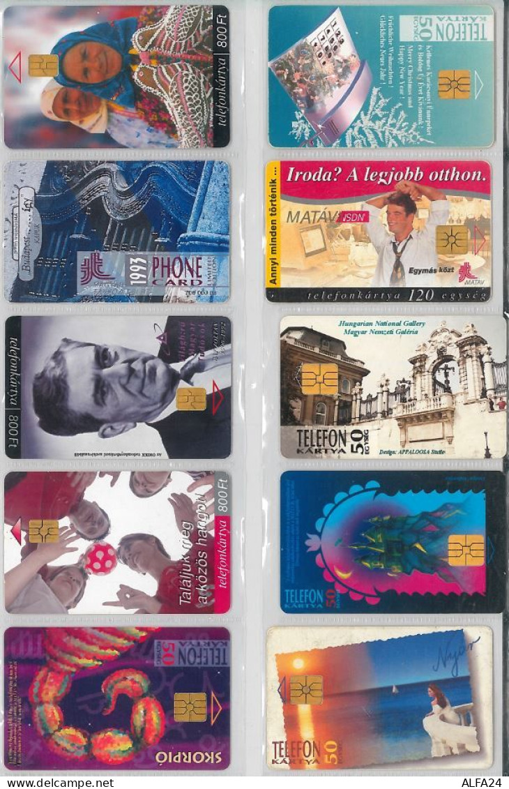 LOT 10 PHONE CARDS UNGHERIA (ES93 - Hongrie