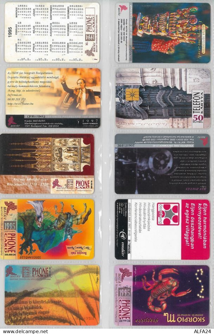 LOT 10 PHONE CARDS UNGHERIA (ES93 - Hungary